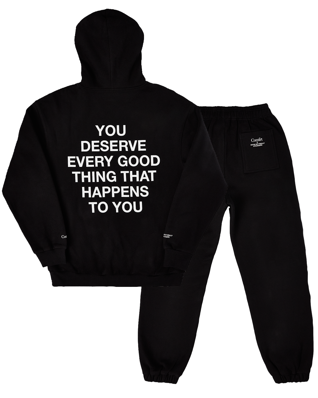Comfrt x WNRS Good Things Sweat Set - Black