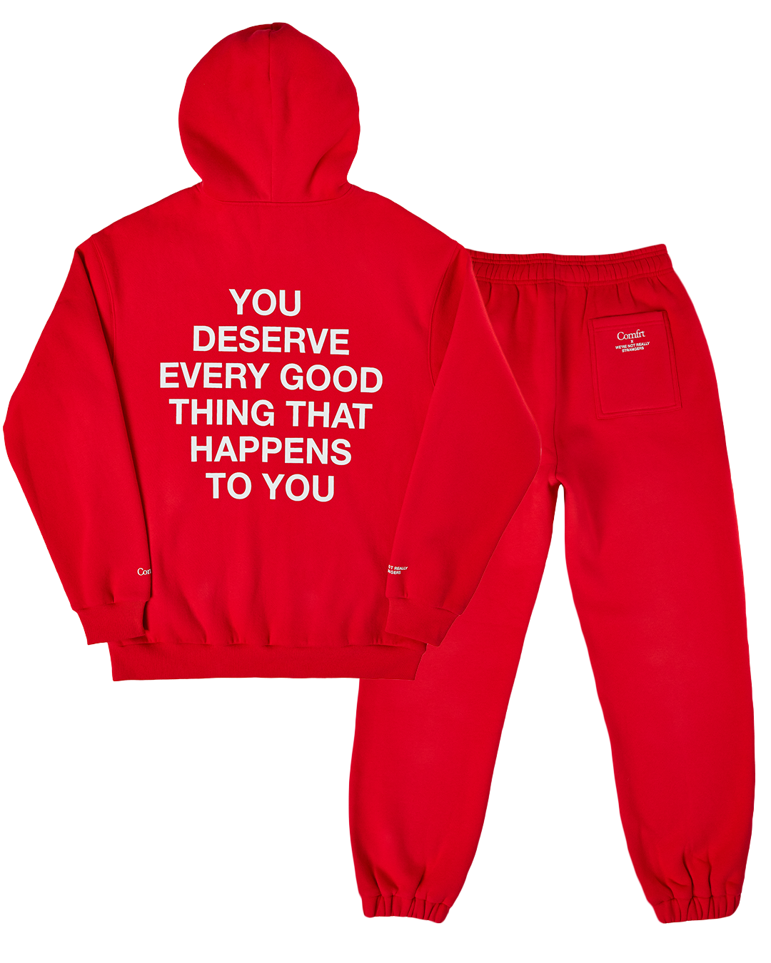 Comfrt x WNRS Good Things Sweat Set - Red