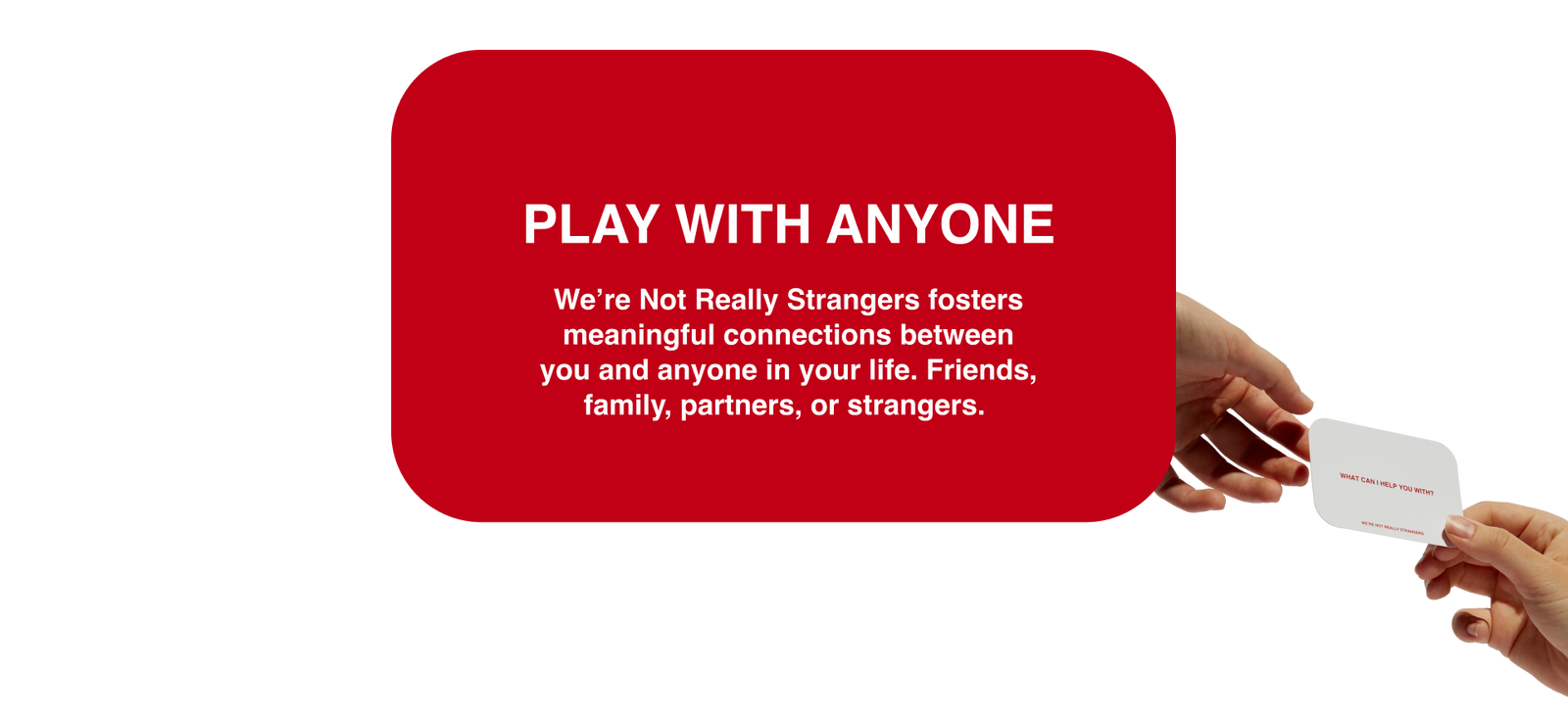 Connection Strangers Game We're Not Really Strangers Card Game: How to Play