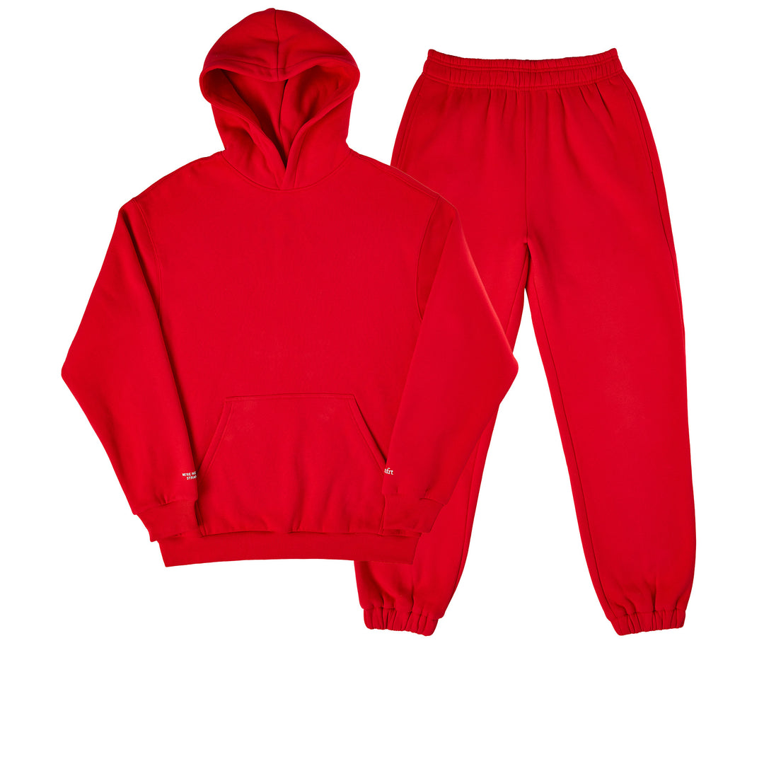 Comfrt x WNRS Good Things Sweat Set - Red – We're Not Really Strangers