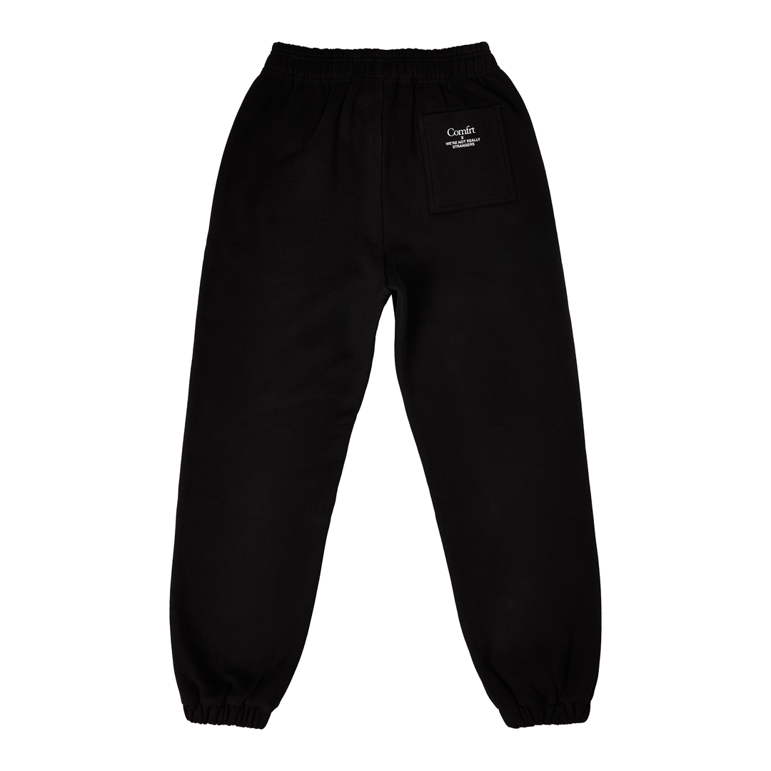 Comfrt x WNRS Sweatpants - Black – We're Not Really Strangers