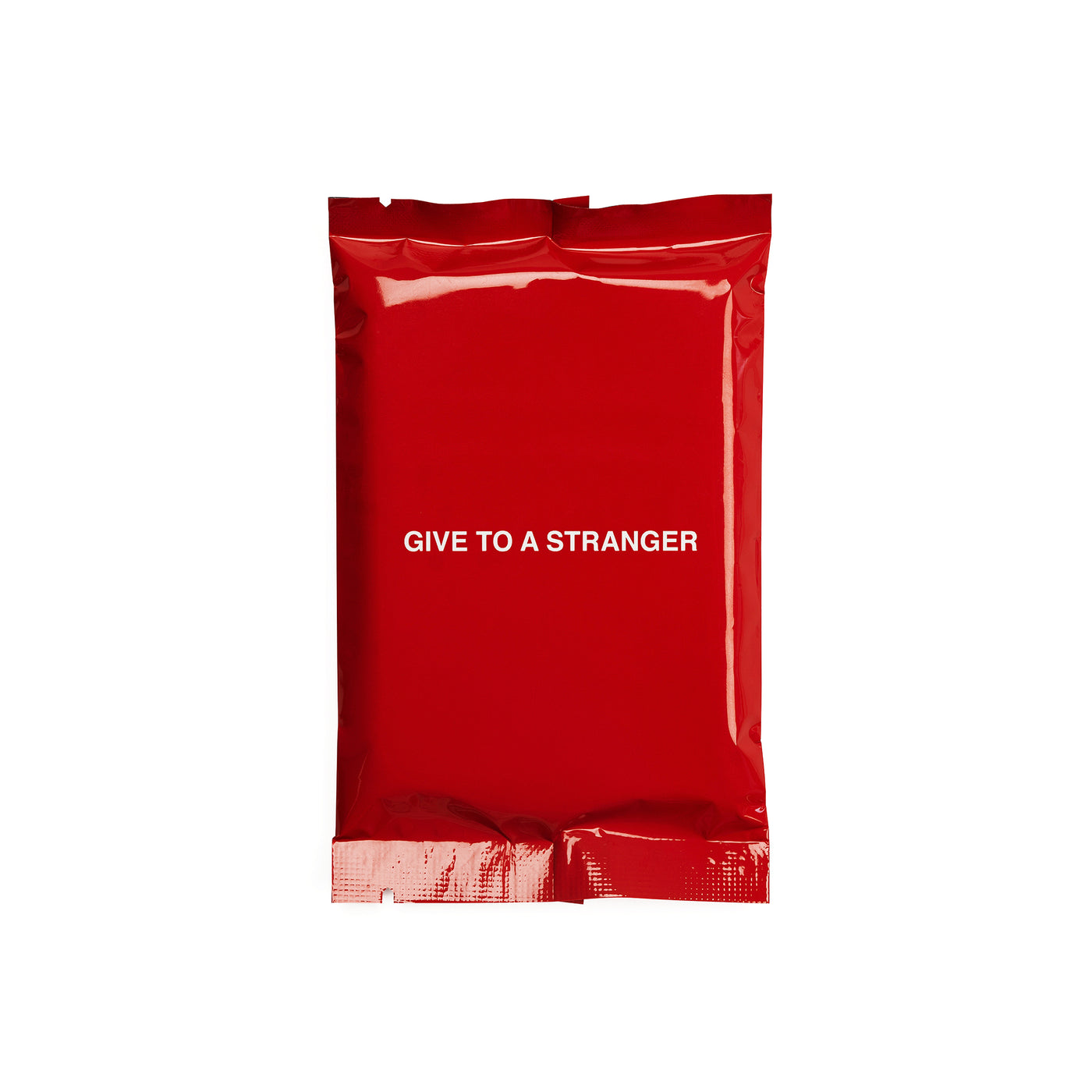 We're Not Really Strangers Give to a Stranger Pack. Front facing view of red pack of Give to a Stranger Pack.